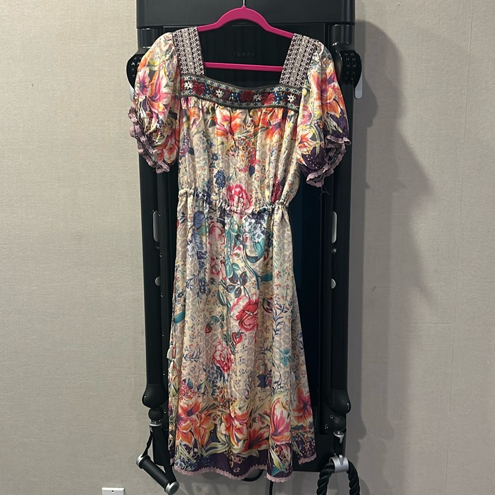 Johnny Was Floral Midi Dress - Multicolor